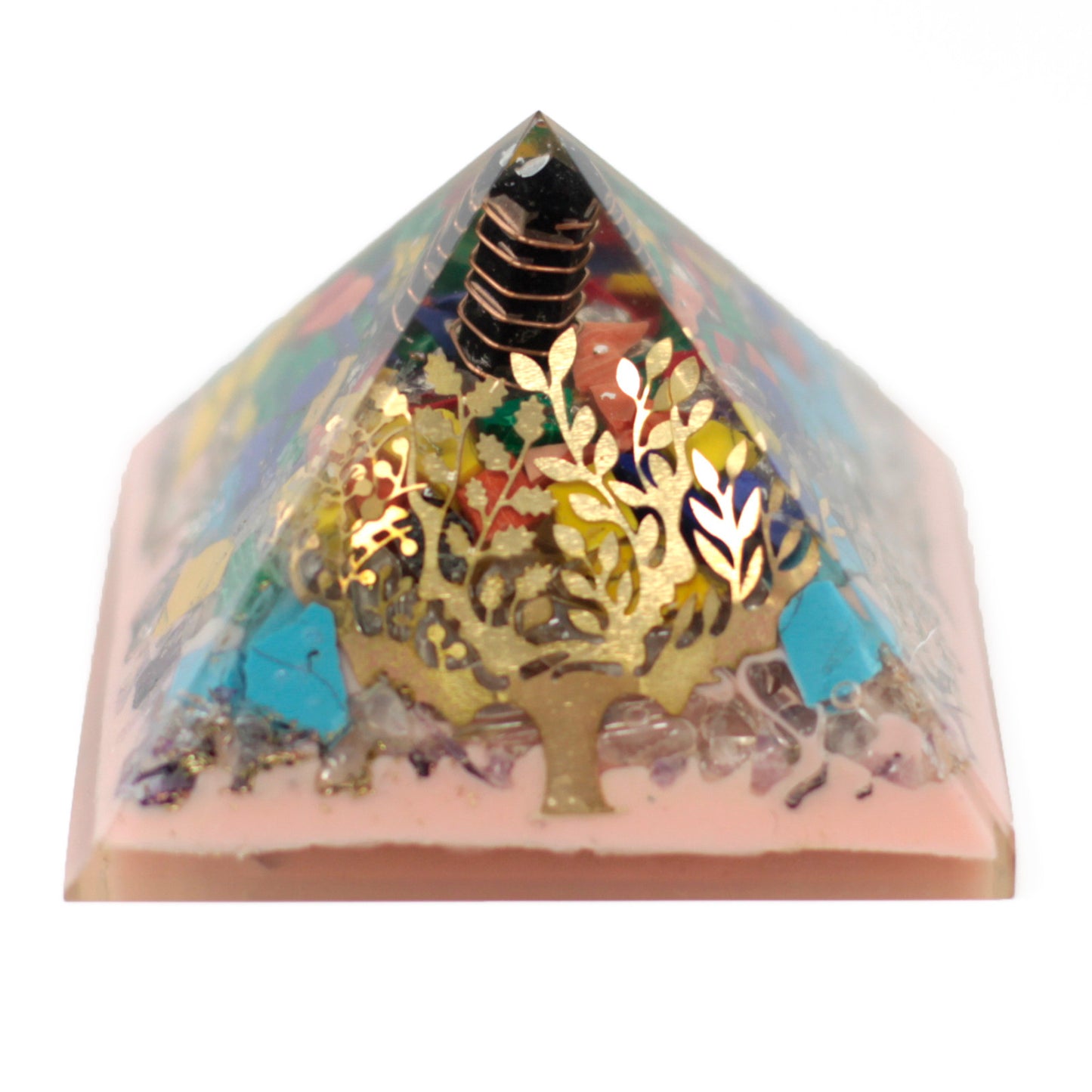 Grande Pyramide Organite 70mm - Arbre