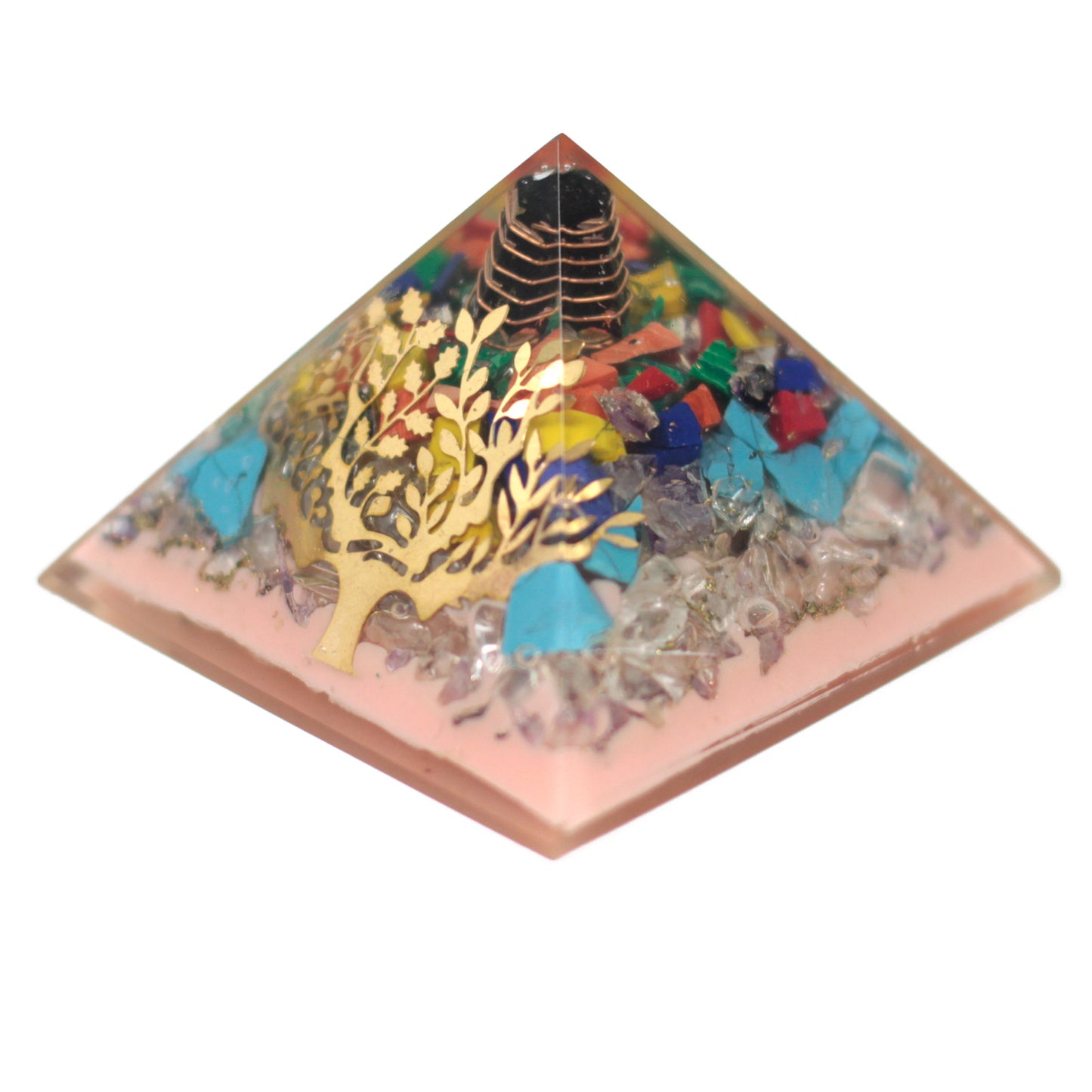 Grande Pyramide Organite 70mm - Arbre