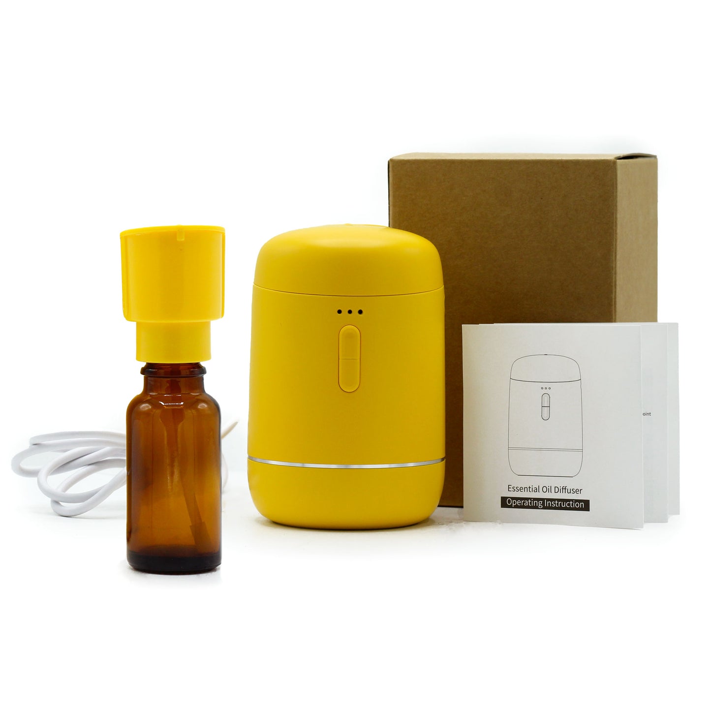 Diffuseur Huile Essentielle par Nébulisation Sans Eau - USB à C Jaune