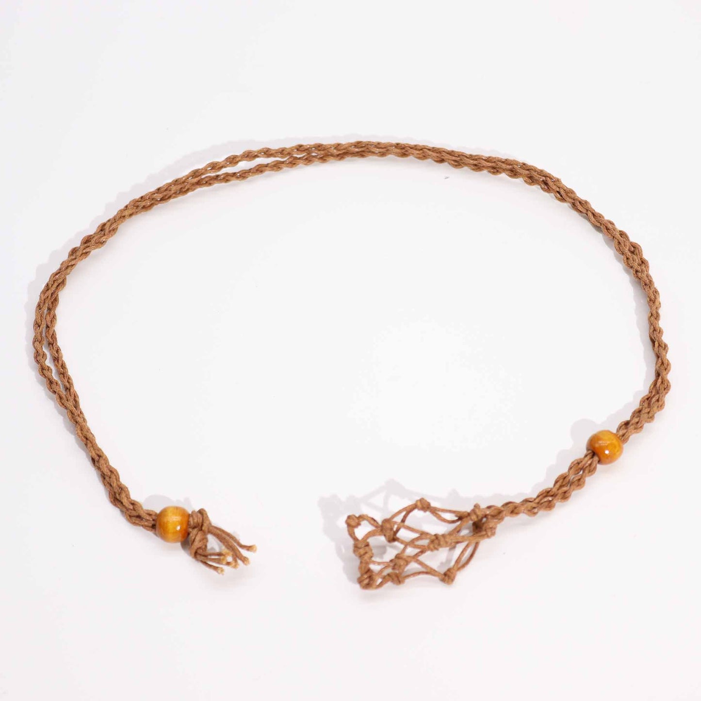 Cordon de Collier Pour Pierres Précieuses et Cristal 45cm/18inch - Marron