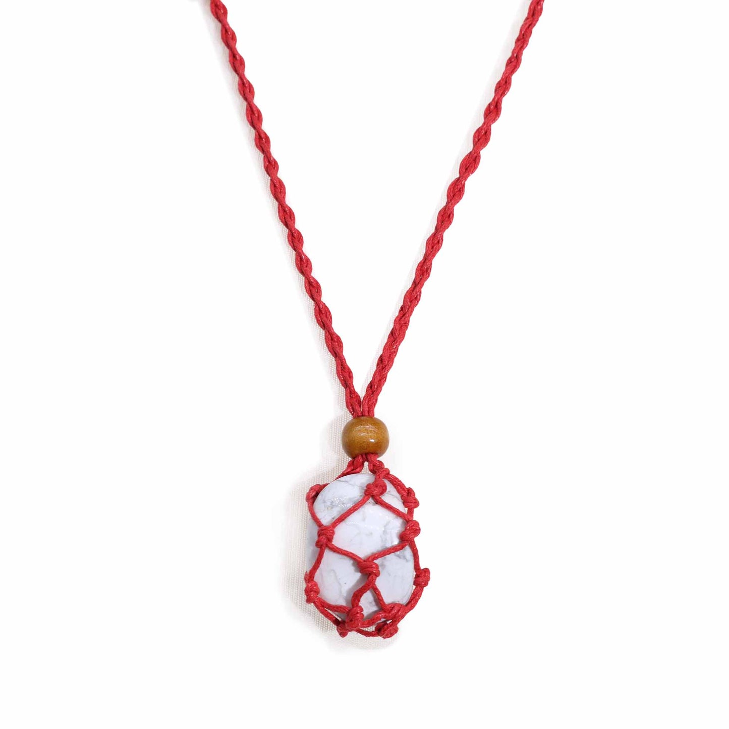Cordon de Collier Pour Pierres Précieuses et Cristal 45cm/18inch - Rouge
