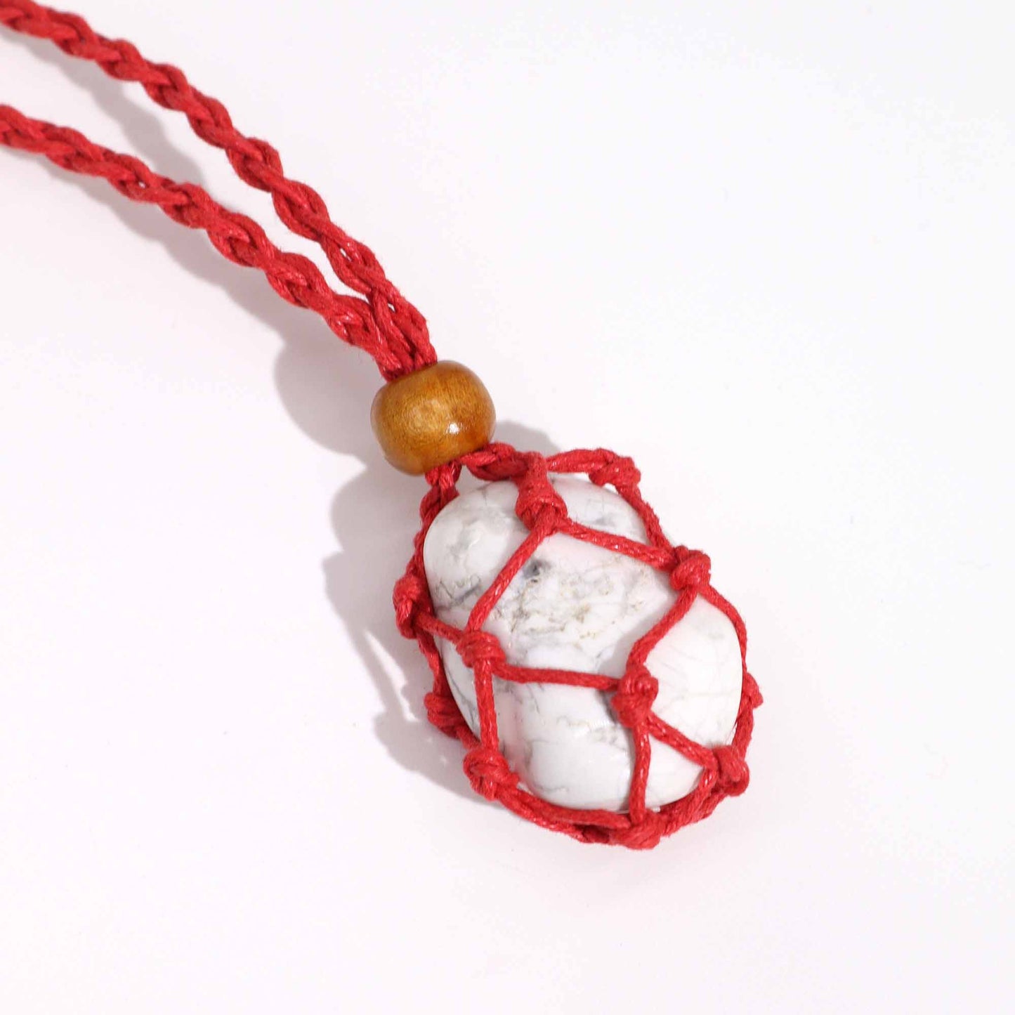 Cordon de Collier Pour Pierres Précieuses et Cristal 45cm/18inch - Rouge