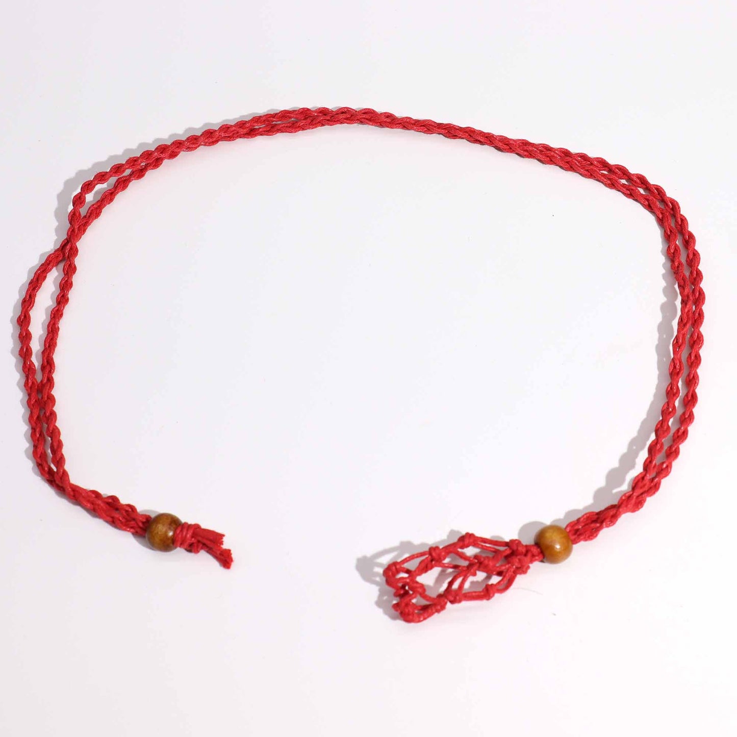 Cordon de Collier Pour Pierres Précieuses et Cristal 45cm/18inch - Rouge