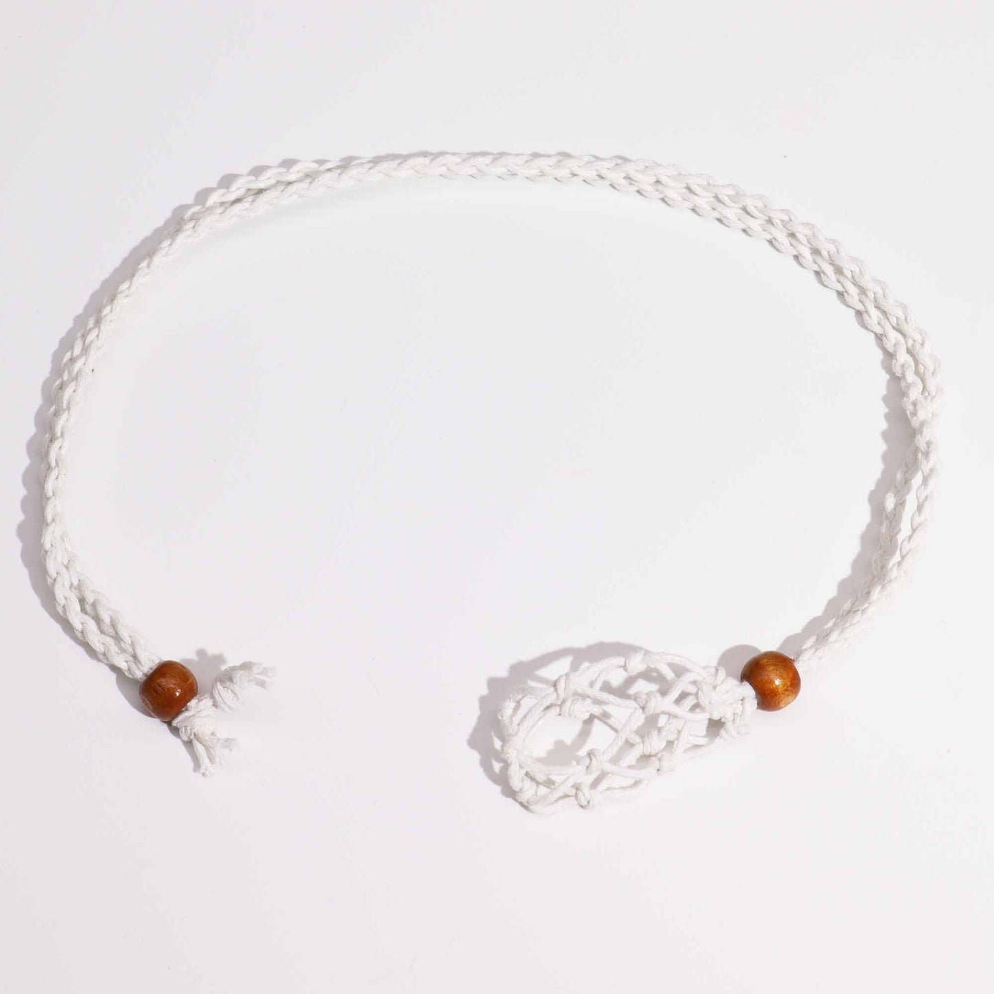 Cordon de Collier Pour Pierres Précieuses et Cristal 45cm/18inch - Blanc