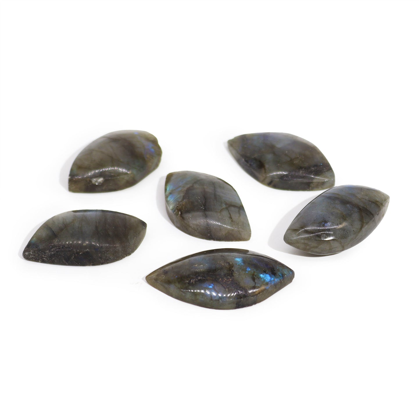 Pierres Feuilles de Labradorite de Madagascar (environ 13-20 g 40-50 mm)