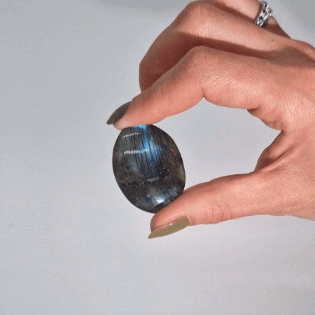 Pierres Palmier Labradorite de Madagascar (environ 17-40g 35-50mm)