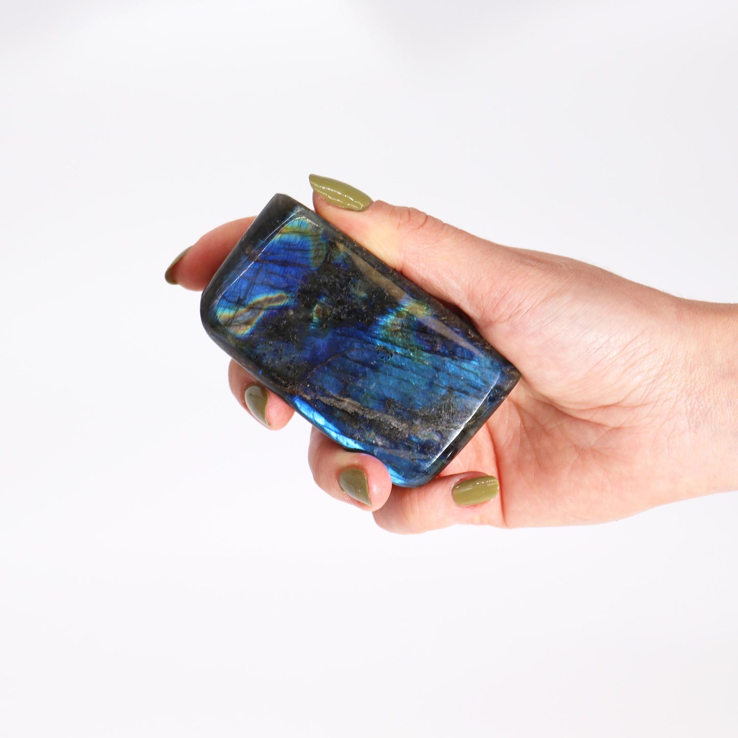 Pierres Moyennes de Labradorite de Madagascar (environ 250-370g 65-90mm)