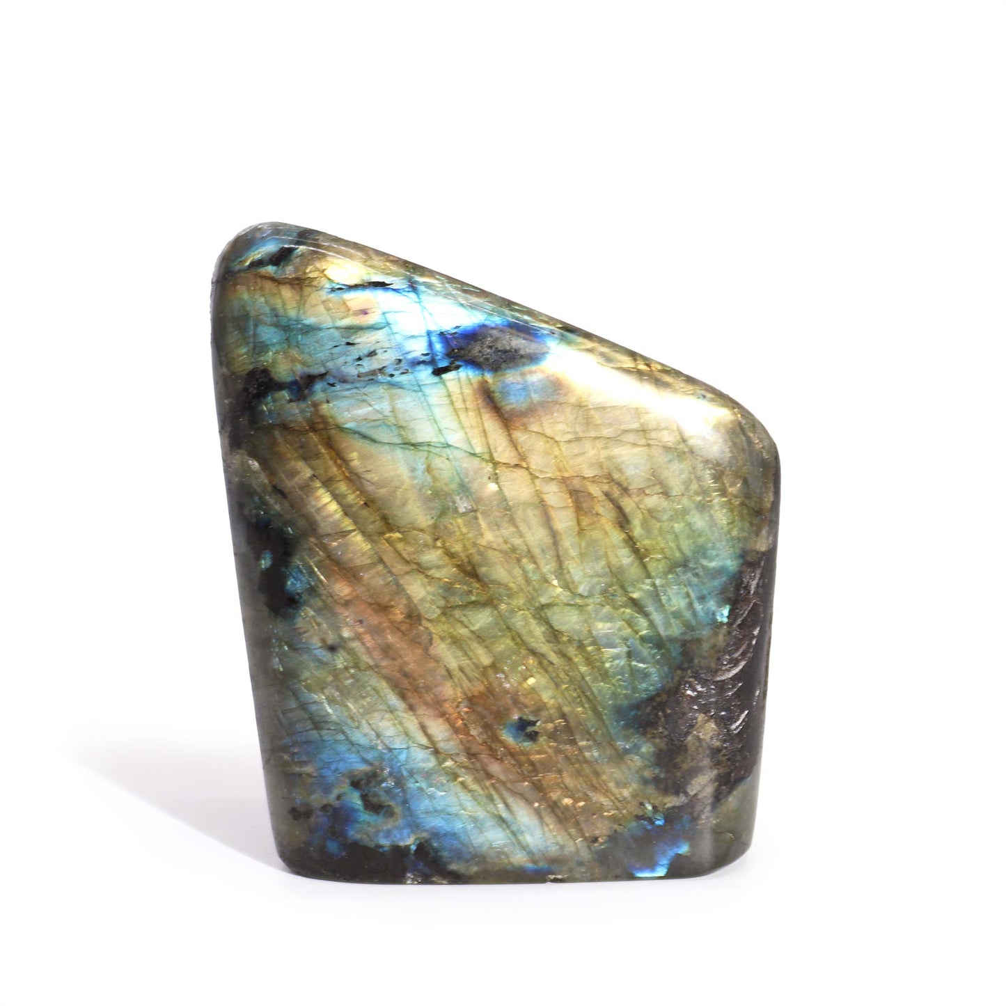 Grandes Pierres de Labradorite de Madagascar (environ 635-750g 80-110mm)