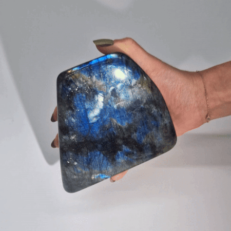 Pierres de Déclaration en Labradorite de Madagascar (environ 900-1100g 100-170mm)