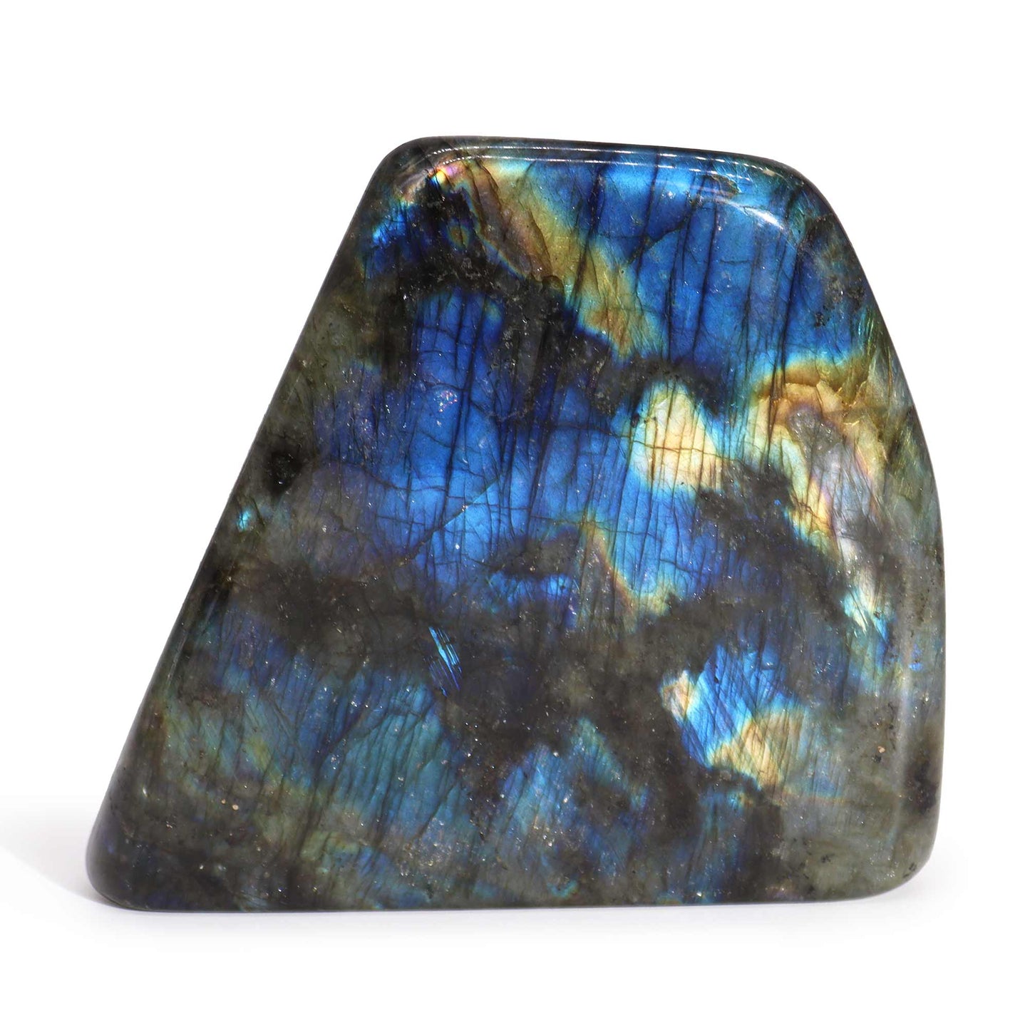 Pierres de Déclaration en Labradorite de Madagascar (environ 900-1100g 100-170mm)