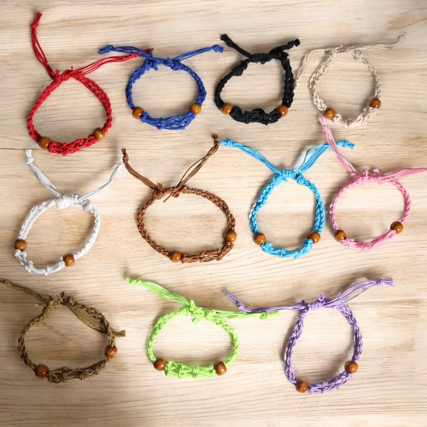 Bracelet en Cristal et Pierres Précieuses 20-28cm/7.8-11inch - Mix Pack 5 de Chaque Couleur