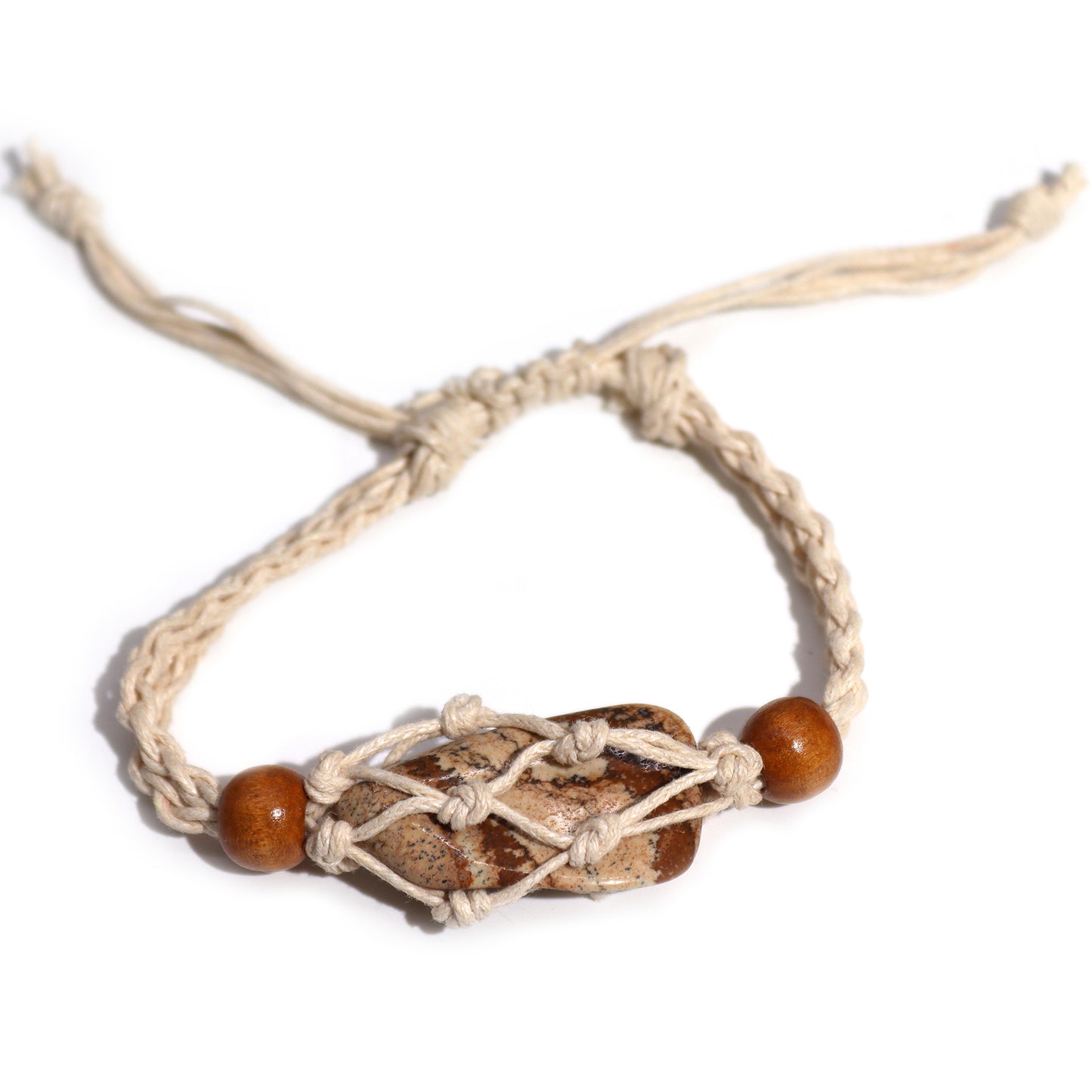 Bracelet en Cristal et Pierres Précieuses 20-28cm/7.8-11inch - Naturel