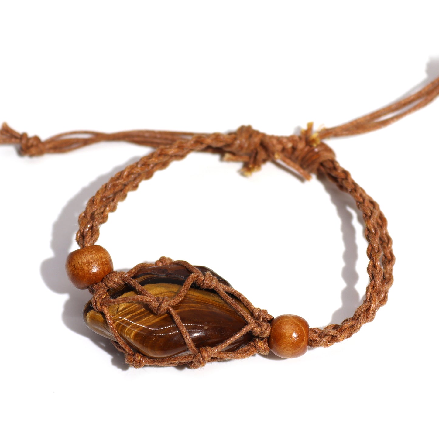 Bracelet en Cristal et Pierres Précieuses 20-28cm/7.8-11inch - Marron