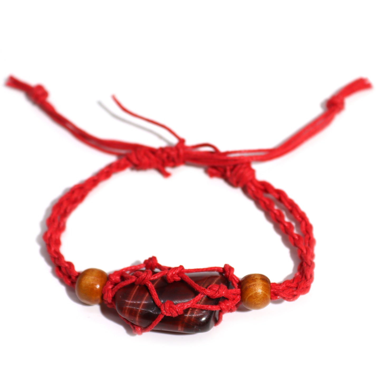 Bracelet en Cristal et Pierres Précieuses 20-28cm/7.8-11inch - Rouge