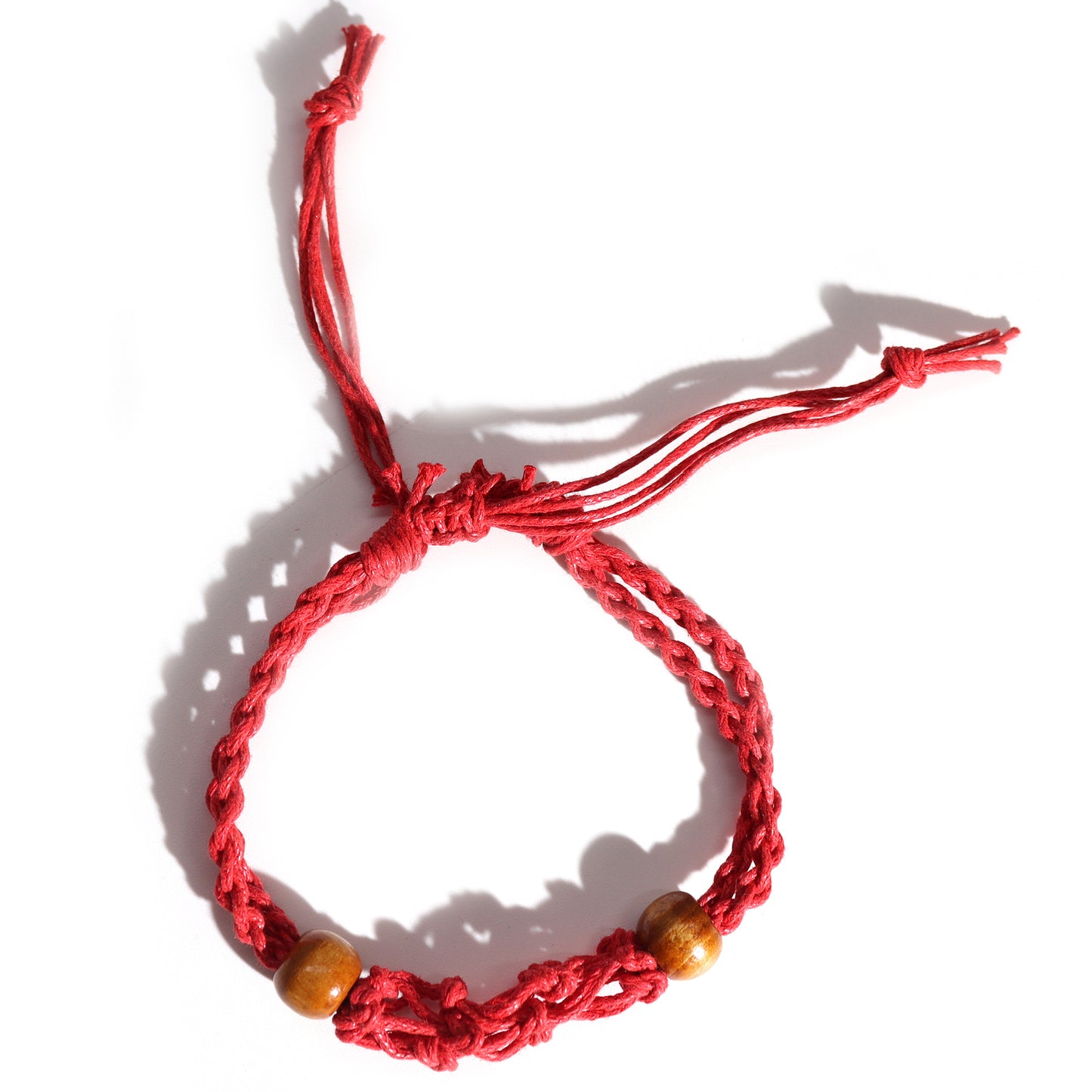 Bracelet en Cristal et Pierres Précieuses 20-28cm/7.8-11inch - Rouge