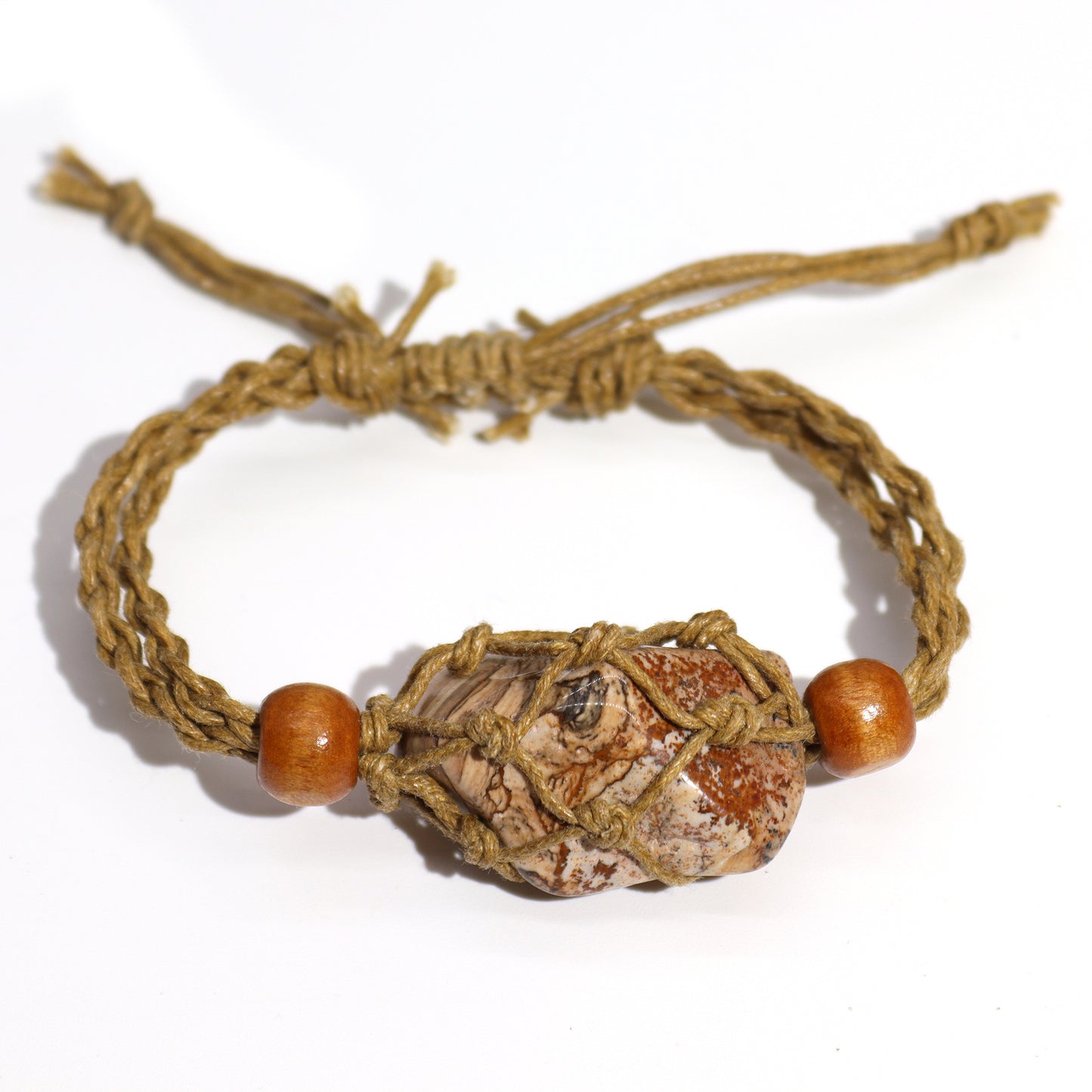 Bracelet en Cristal et Pierres Précieuses 20-28cm/7.8-11inch - Sable