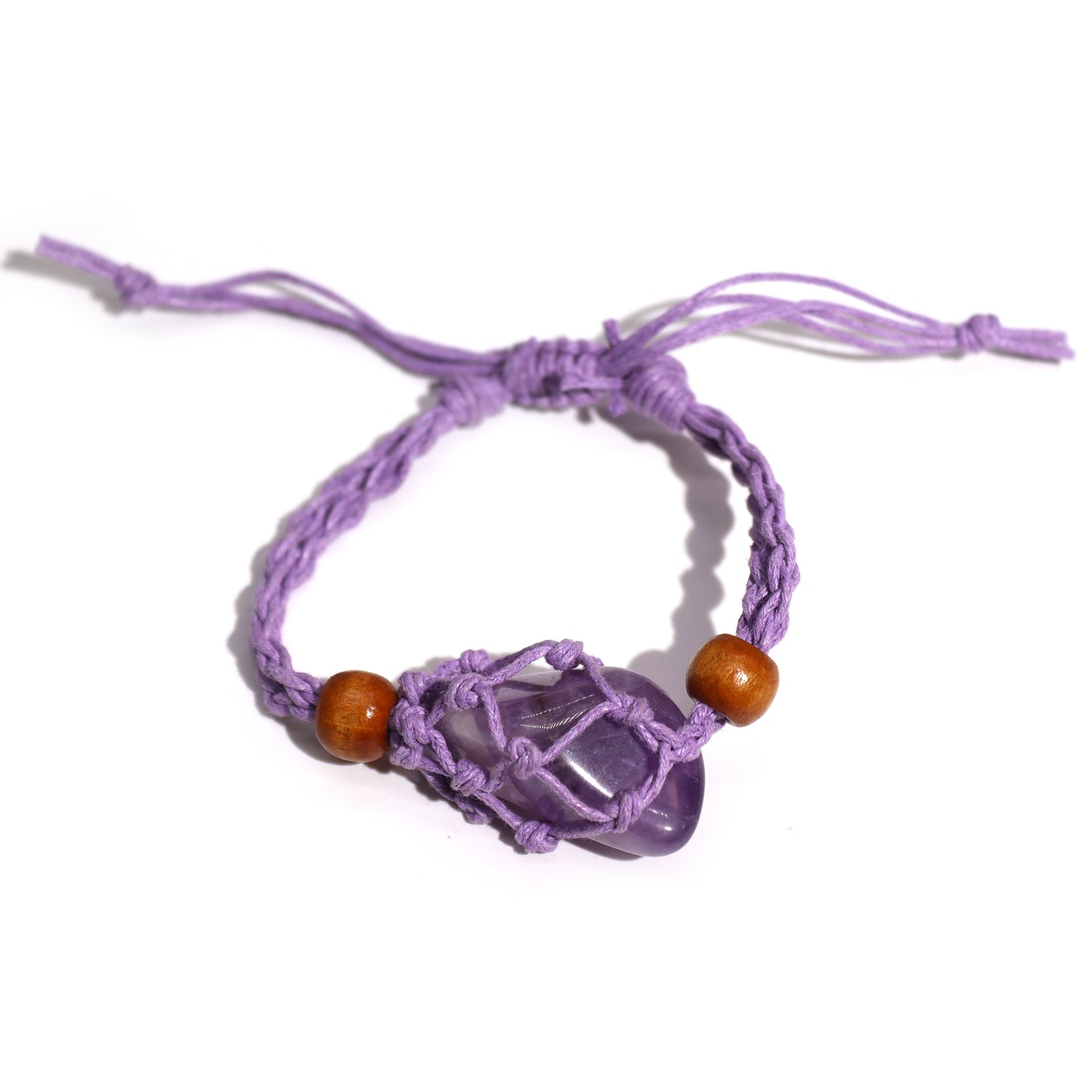 Bracelet en Cristal et Pierres Précieuses 20-28cm/7.8-11inch - Violet
