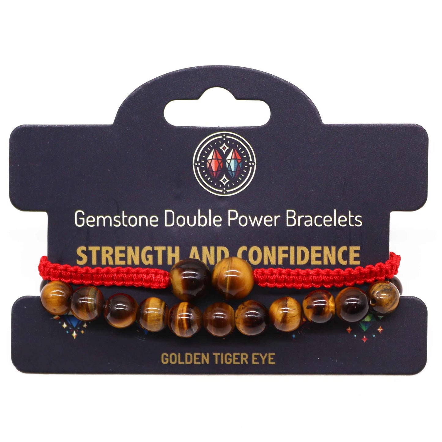 Bracelets Double Puissance avec Pierres Précieuses - Oeil de Tigre