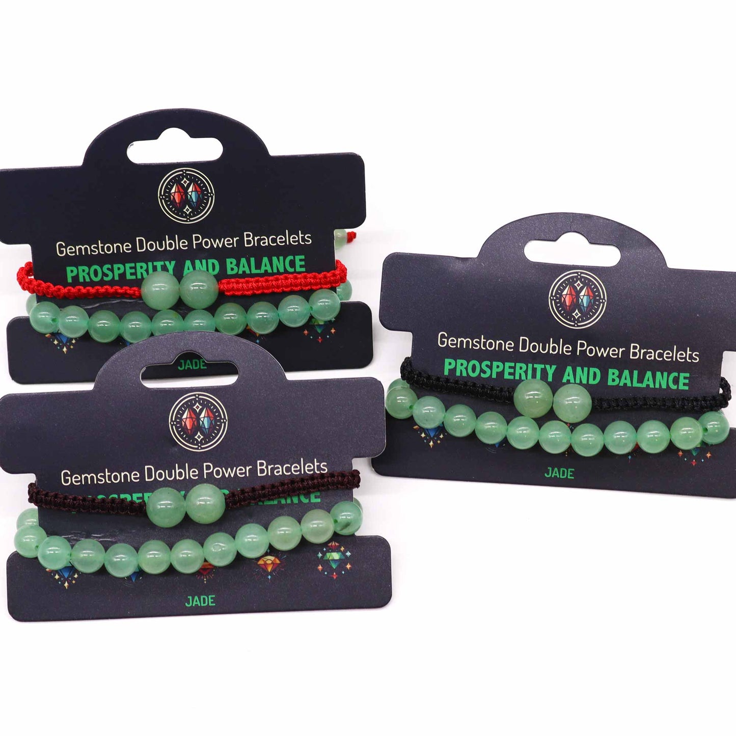 Bracelets Double Puissance avec Pierres Précieuses - Jade