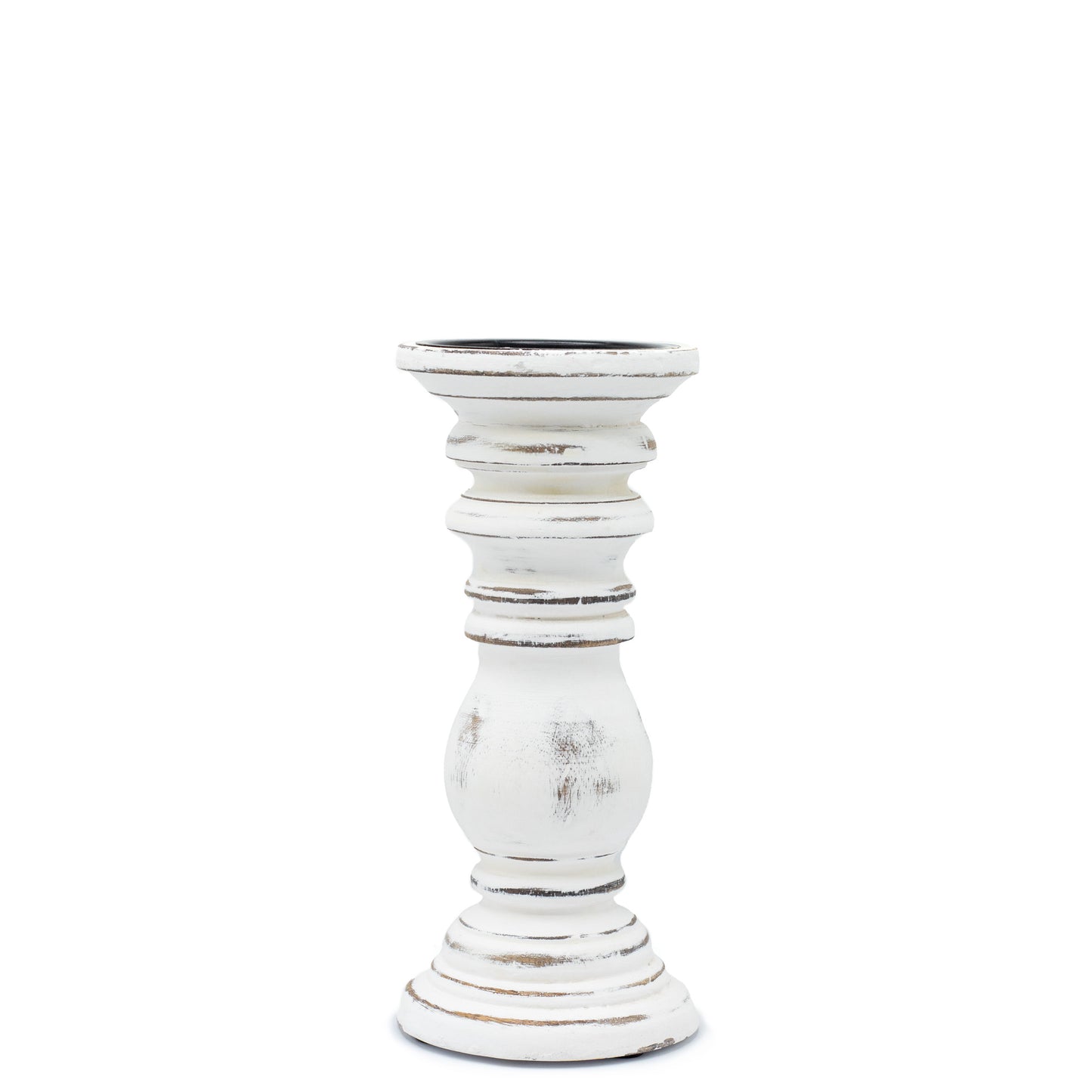Porte-Bougies Classique - Blanchi - 23x10cm - Petit