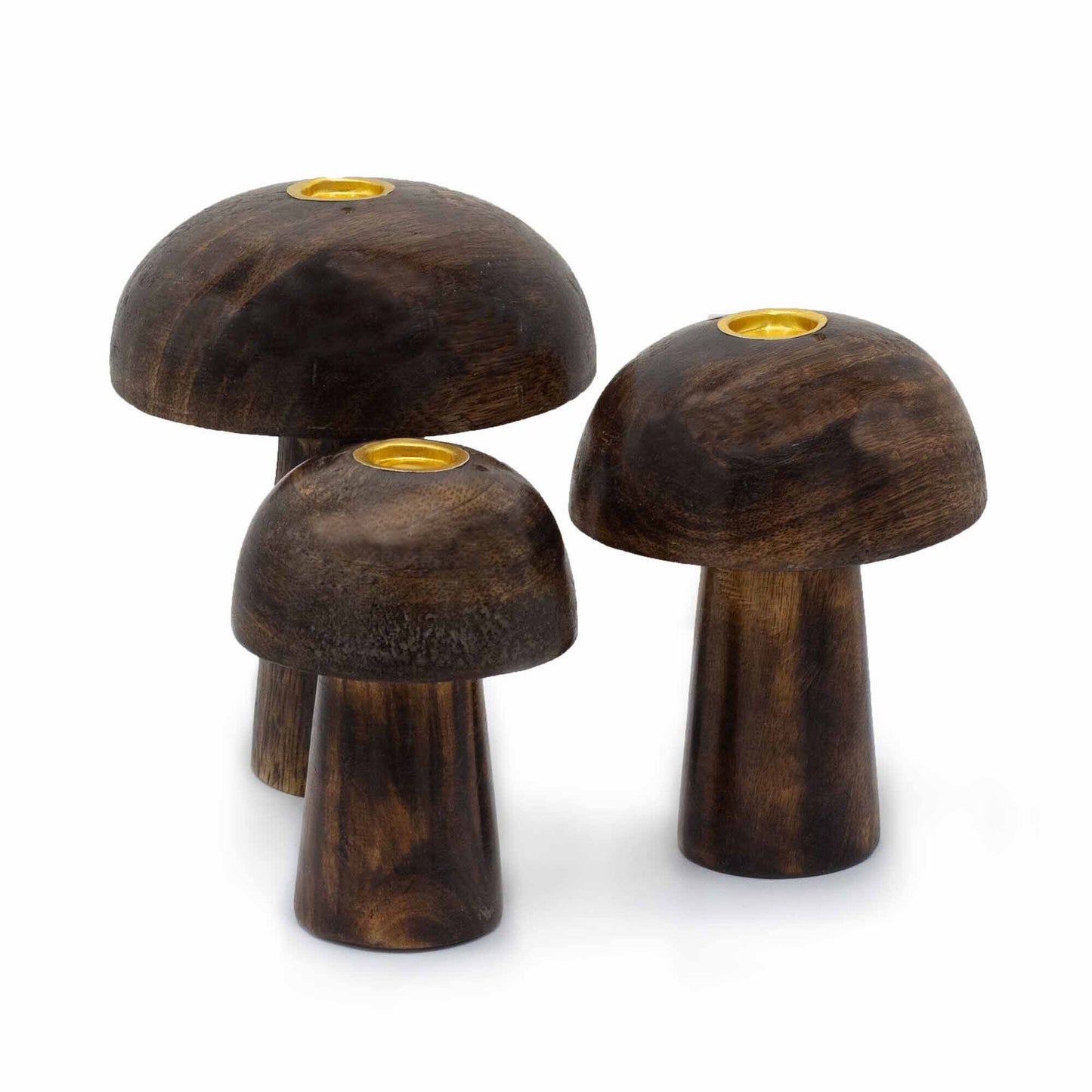 Lot de 3 Porte-Cônes d'Encens Champignons (10cm 9cm 8cm)