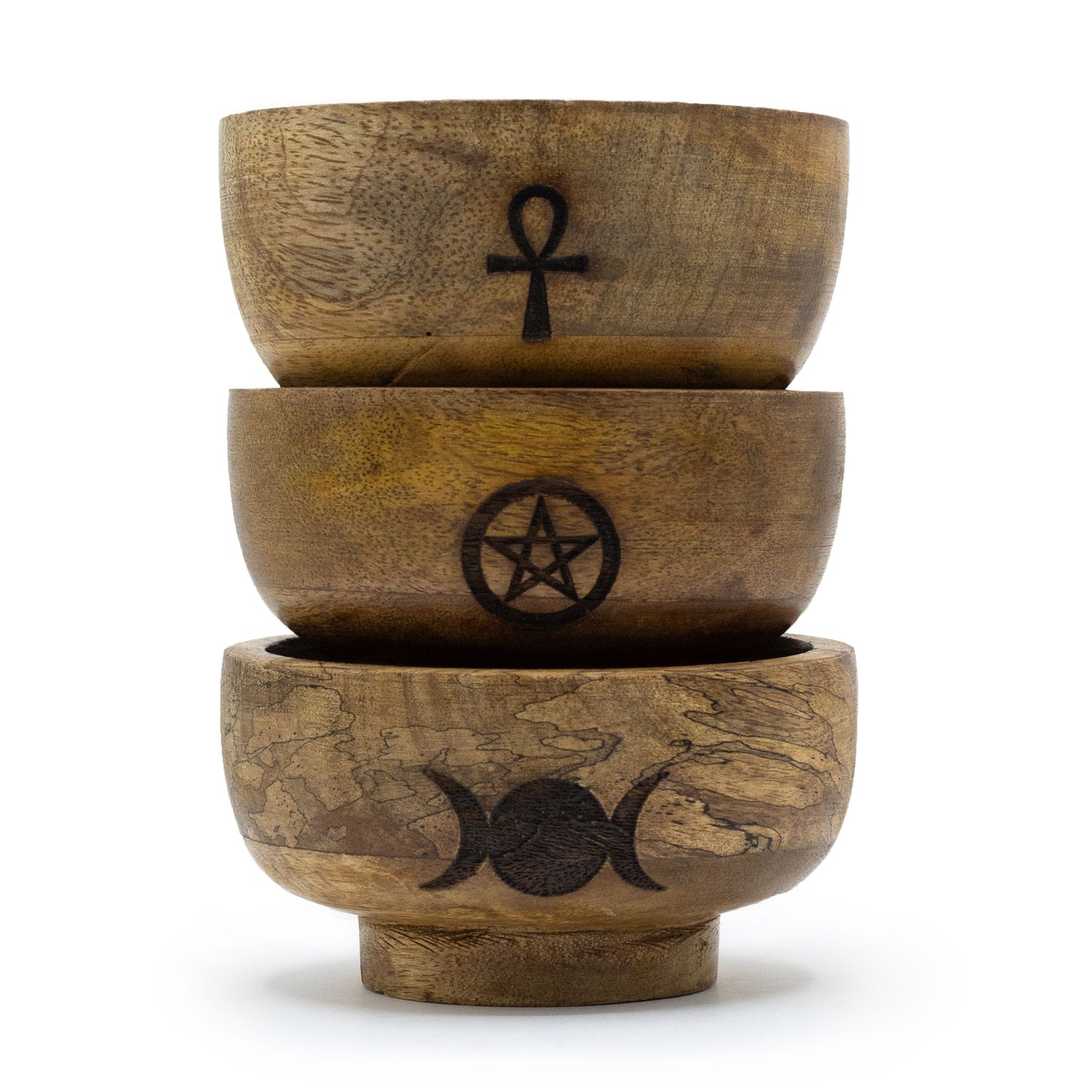 Petit Porte-Cône d'Encens Bol Rituel 11x5.5cm - (Asst Pentagone etc)