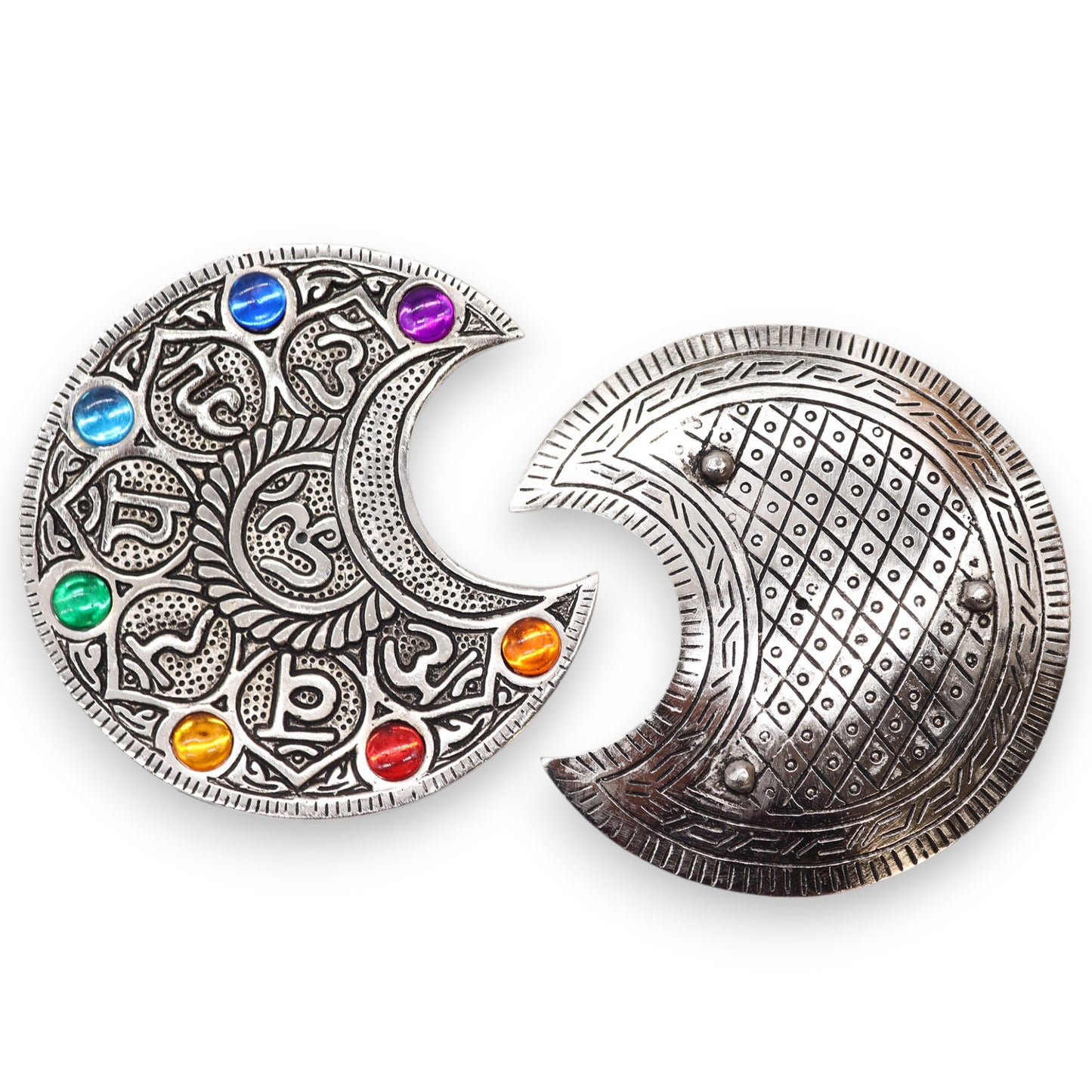 Porte Encens Lune Sept Chakras 11.5cm