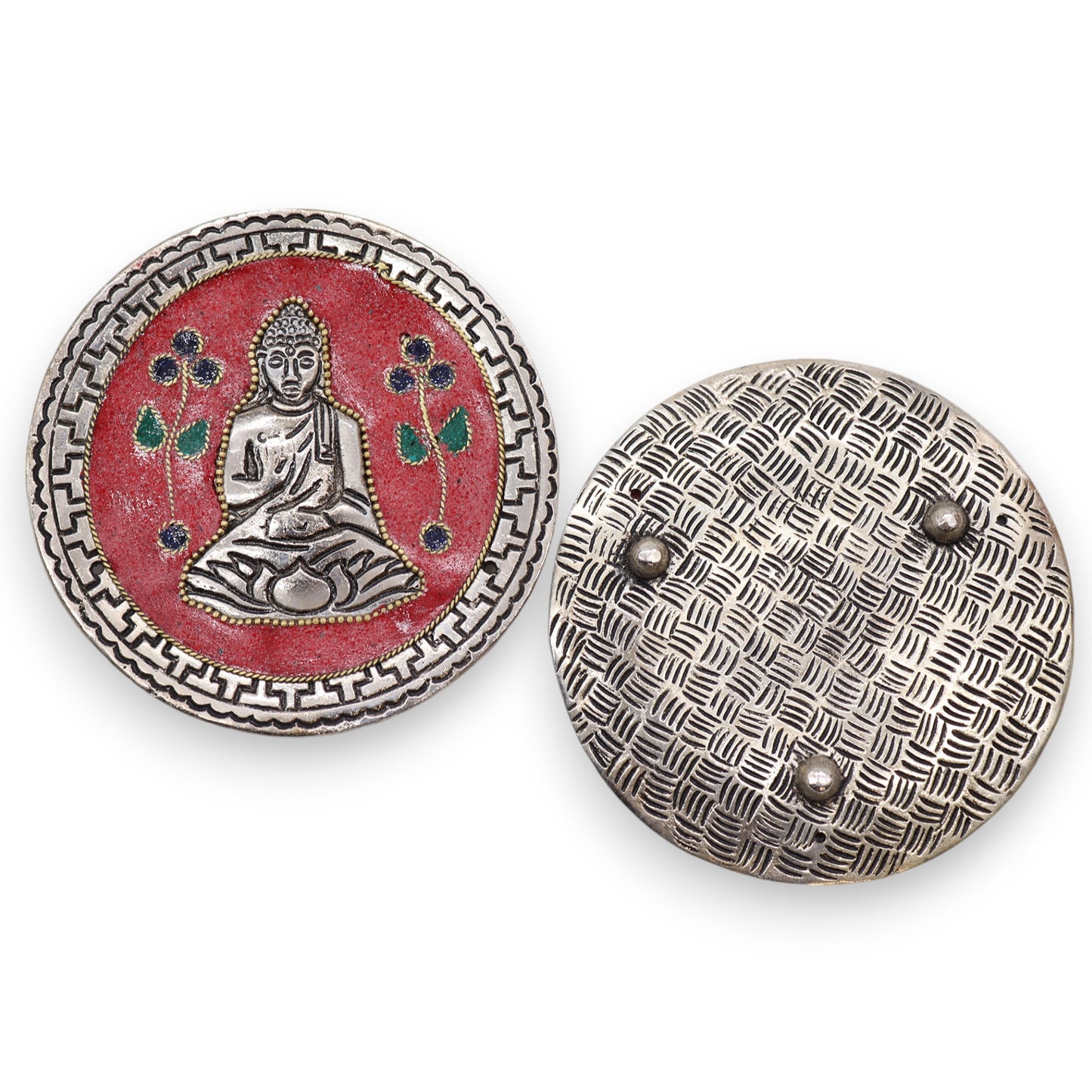 Porte-Encens Bouddha Décoratif Rouge 10cm