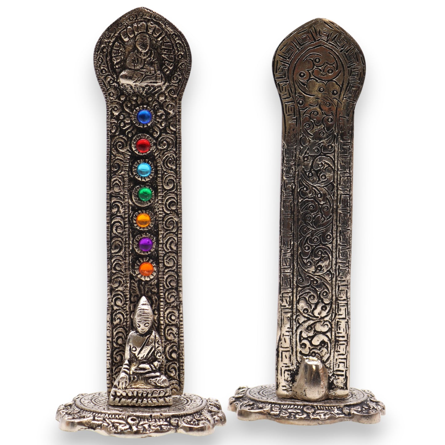 Porte-encens Bouddha Tour 7 Chakras 16x6x7cm