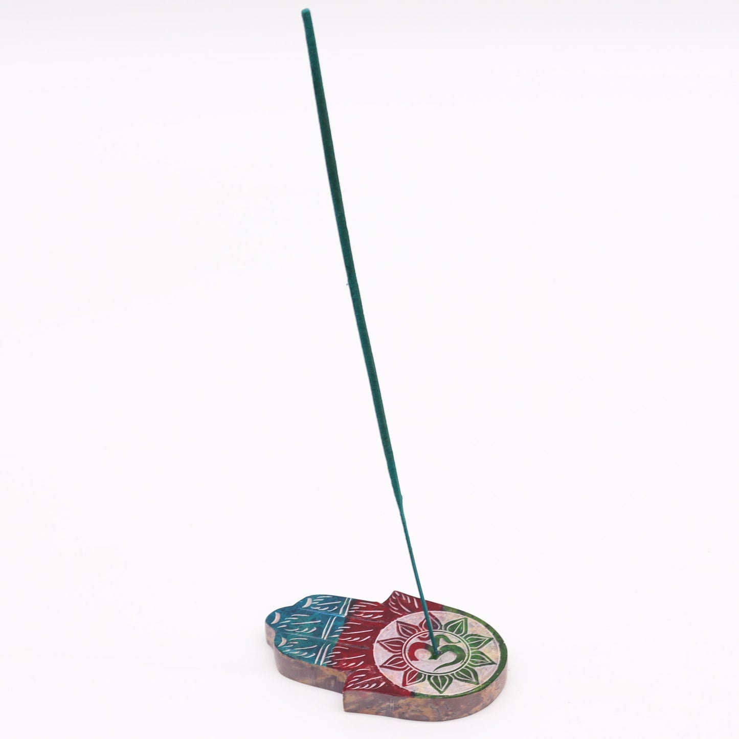Porte-Encens Main de Fatma en Pierre Stéatite 9x6cm -OM