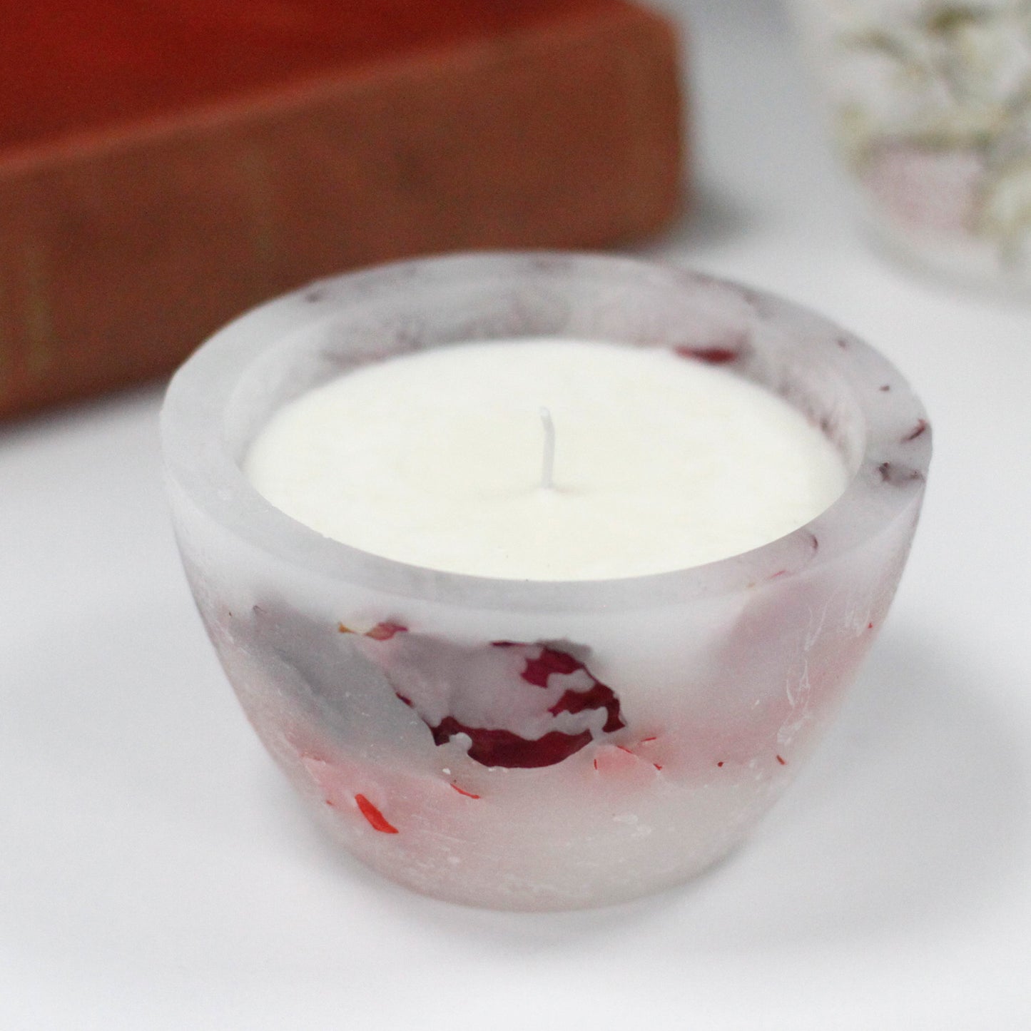 Bougie Enchantée – Grand Bol – Rose