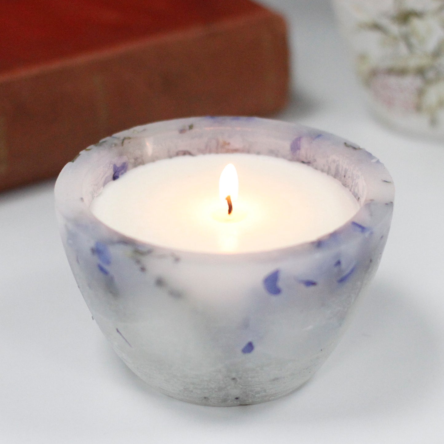 Bougie Enchantée – Grand Bol – Lavande