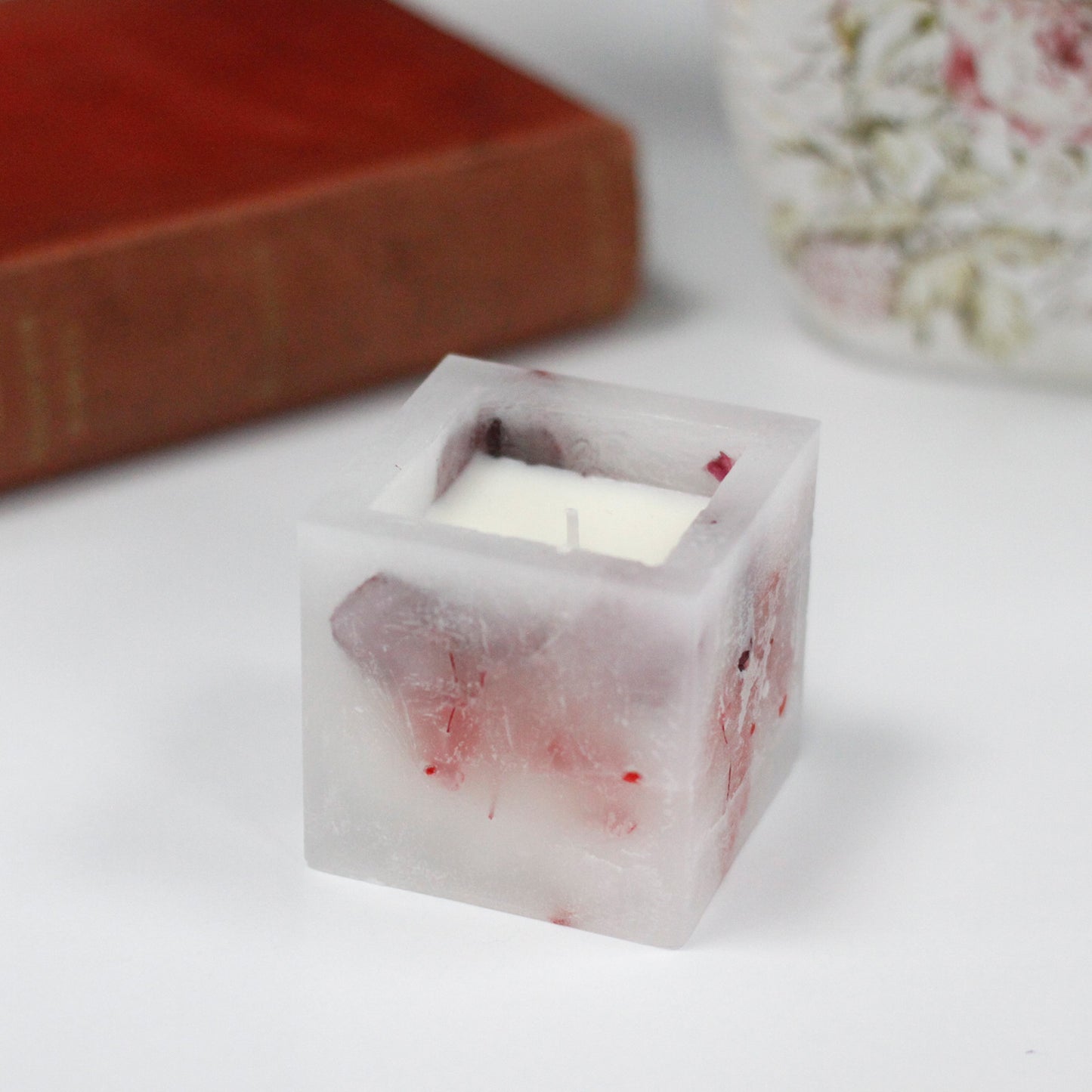 Bougie Enchantée – Petit Pot – Rose