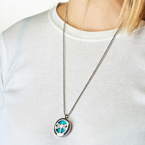Collier Diffuseur Aromathérapie - Fleur de Vie 25mm