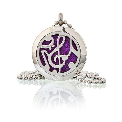 Collier Diffuseur Aromathérapie - Clé De Sol 25mm