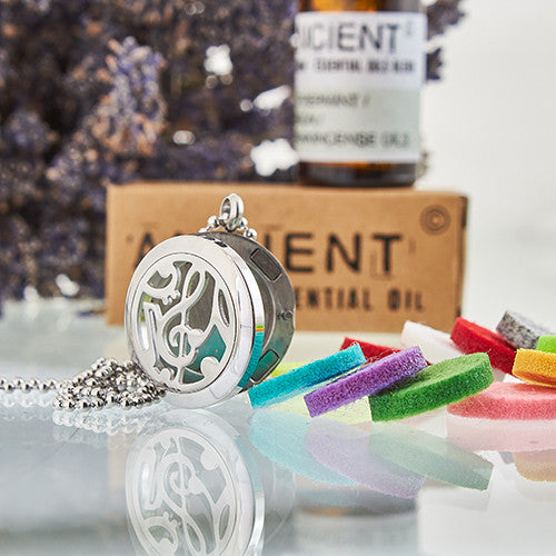 Collier Diffuseur Aromathérapie - Clé De Sol 25mm