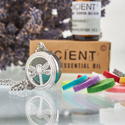 Collier Diffuseur Aromathérapie - Libellule 25mm