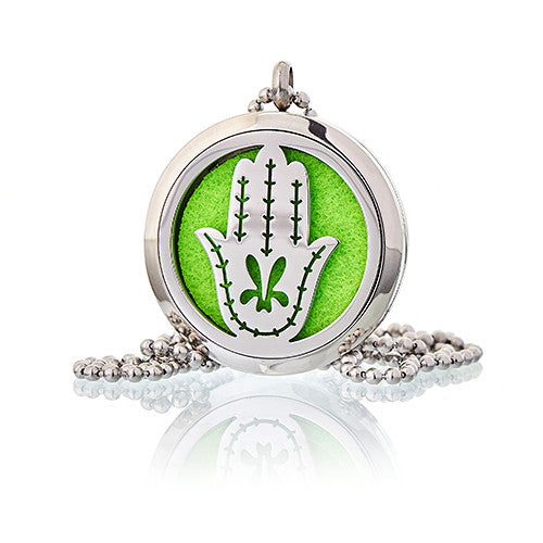 Collier Diffuseur Aromathérapie - Main de Fatima 30mm