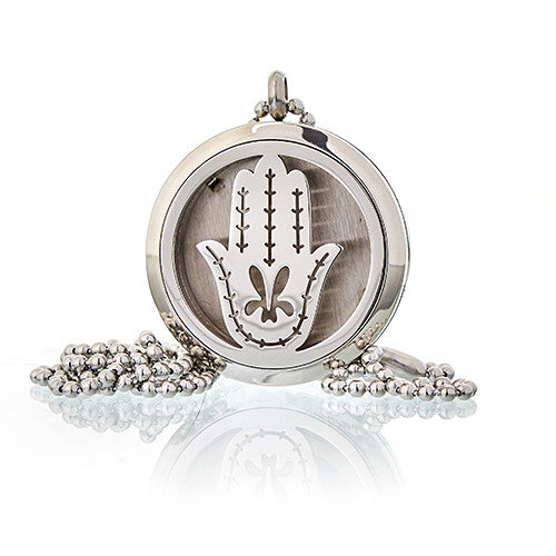 Collier Diffuseur Aromathérapie - Main de Fatima 30mm