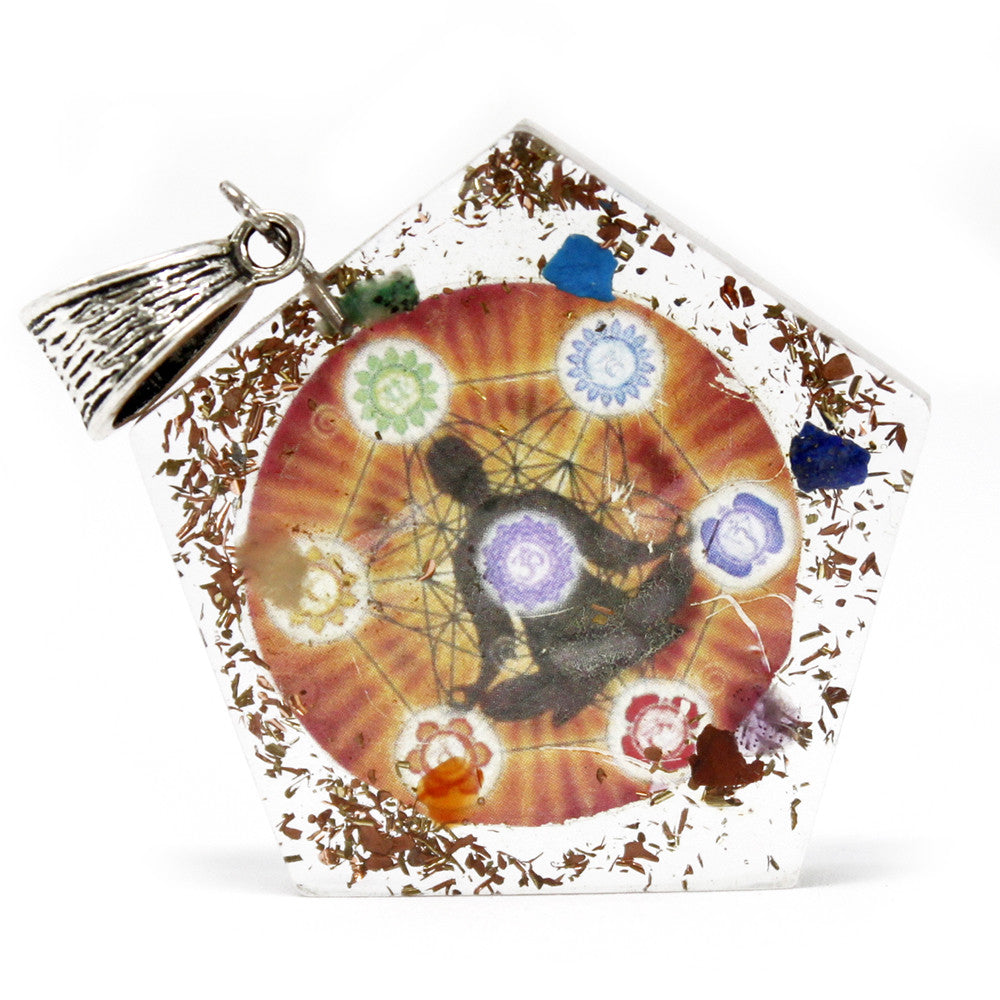 Pendentifs Orgonite - Octogone Chakra
