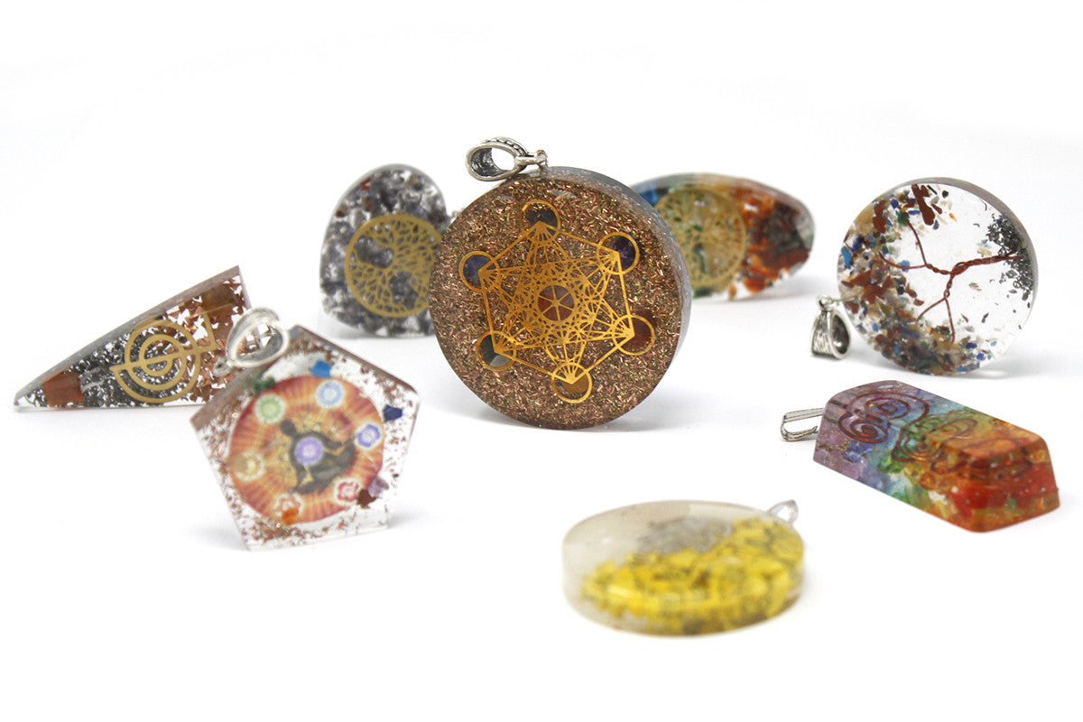 Pendentifs Orgonite - Oval Arbre de Vie