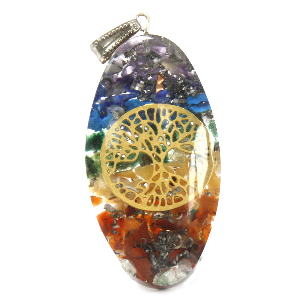 Pendentifs Orgonite - Oval Arbre de Vie