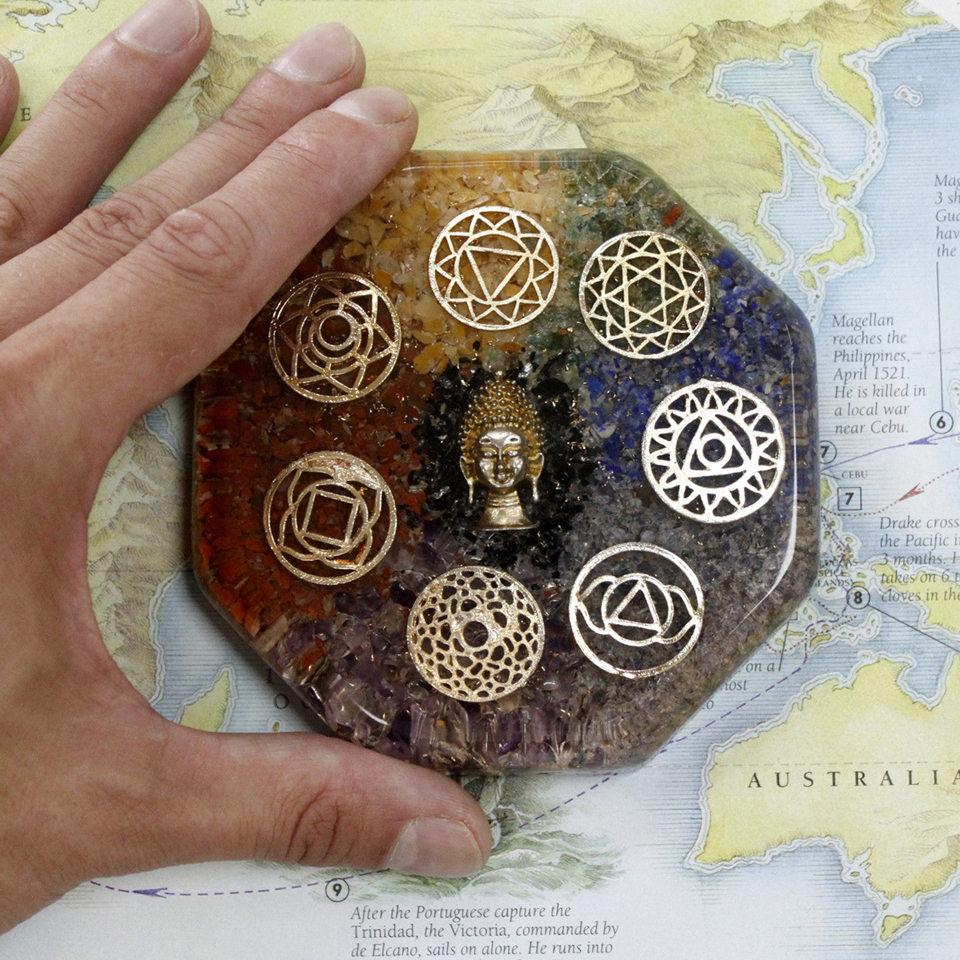 Presse-papiers Orgonite - Ange Chakra - Large