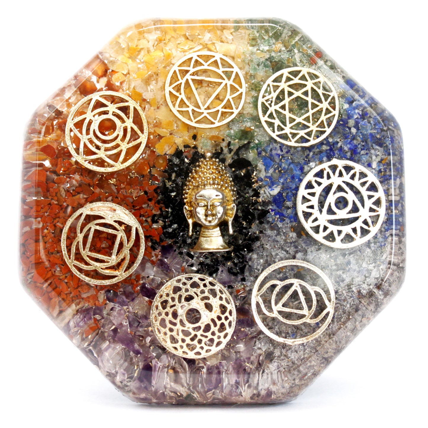 Presse-papiers Orgonite - Bouddha Chakra - Large