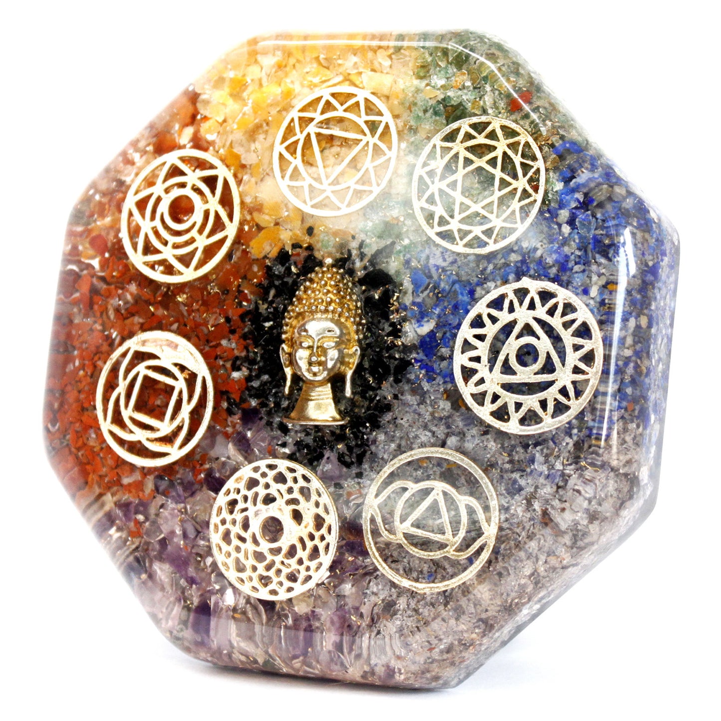 Presse-papiers Orgonite - Bouddha Chakra - Large