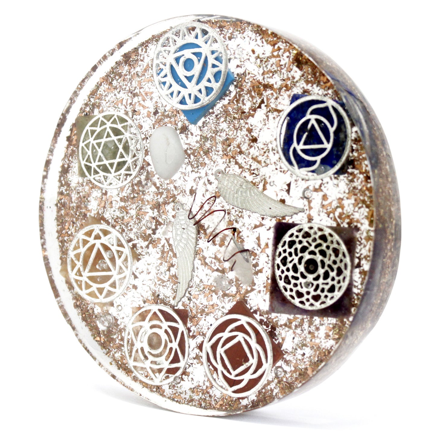 Presse-papiers Orgonite - Ange Chakra - Large