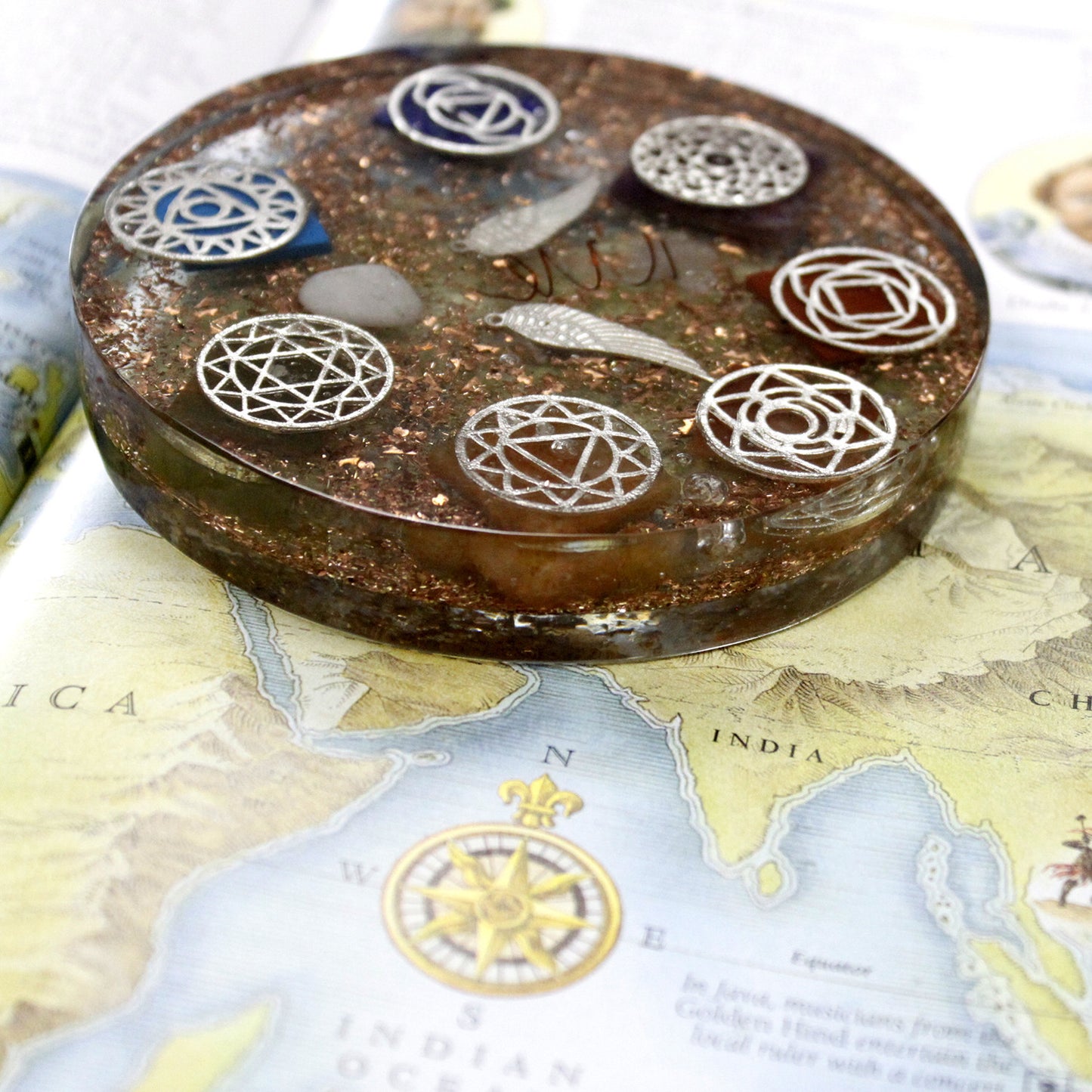 Presse-papiers Orgonite - Ange Chakra - Large
