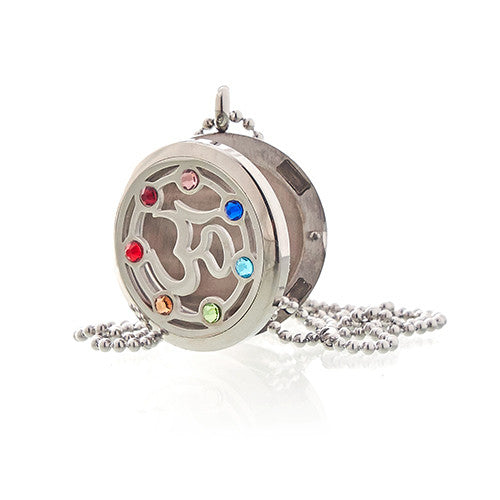 Collier Diffuseur Aromathérapie - OM Chakra - 30mm