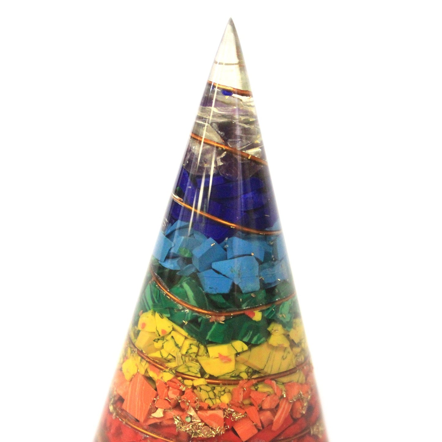 Orgonite Le Cône - Multi Puces 80mm