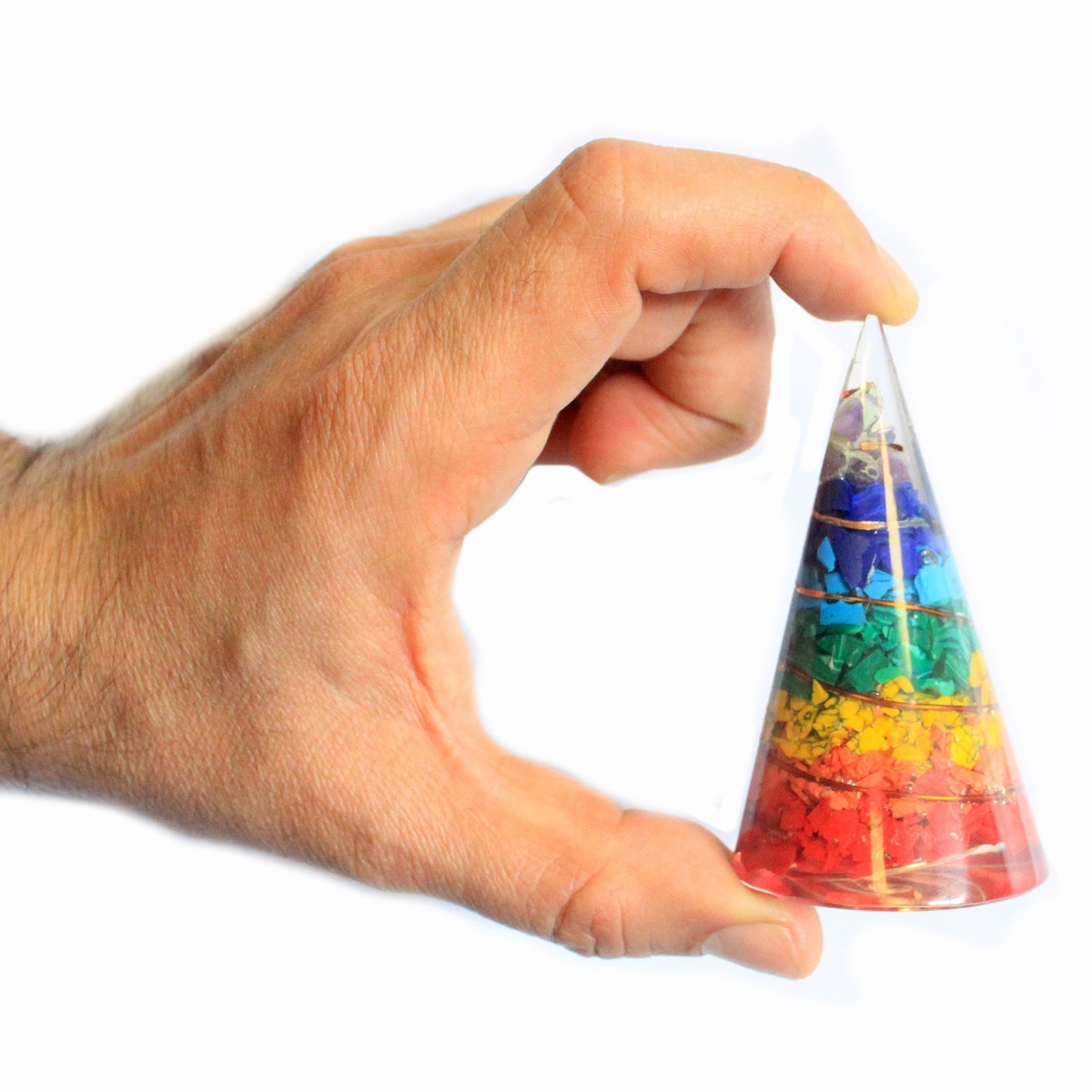 Orgonite Le Cône - Multi Puces 80mm